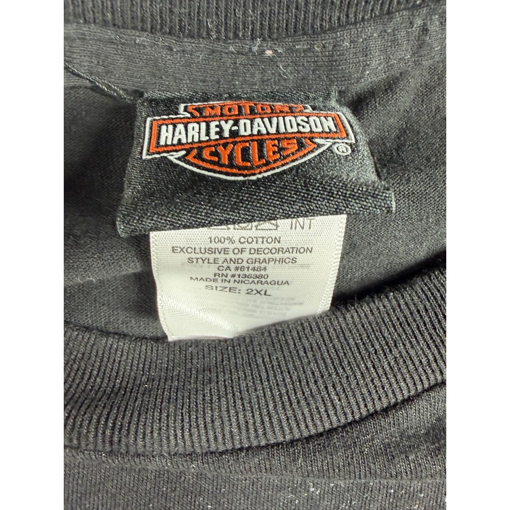 Harley Davidson Niagara Falls Canada T Shirt Mens 2XL Clare's Dealer Black Biker - Picture 4 of 7